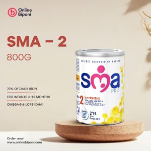SMA PRO 2 – ৬ মাসের বেশি বয়সী শিশুর জন্য উন্নত ফলো-অন মিল্ক, আয়রন ও DHA সমৃদ্ধ