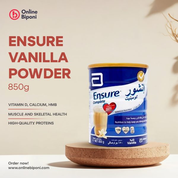 Ensure Vanilla Powder 850g – পুষ্টিকর প্রোটিন সাপ্লিমেন্ট ফর বডি এন্ড বোন হেলথ
