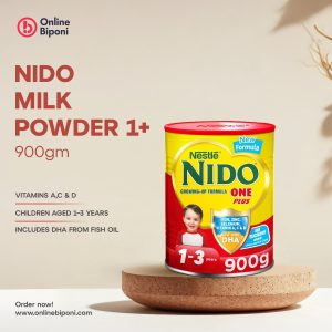 Nestlé Nido Milk Powder 1+ (900gm) – ১–৩ বছর বয়সী শিশুর জন্য সম্পূর্ণ পুষ্টিকর দুধের গুঁড়া