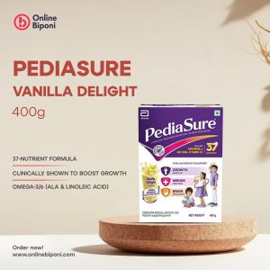 PediaSure Vanilla Delight (400g) – শিশুদের বৃদ্ধি ও পুষ্টির জন্য সম্পূর্ণ ব্যালান্সড ফর্মুলা